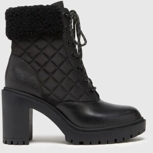 Paige Bryce Quilted Bootie Black Size 7